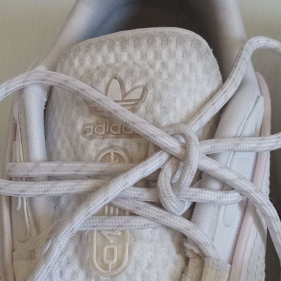 Adidas Ozelia White and Pink Lace Up GW1499 Women's Size 7 Preowned Condition - Picture 7 of 12